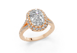 Bluebell Elongated Cushion Engagement Ring