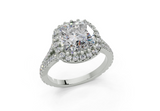 Bluebell Square Cushion Engagement Ring