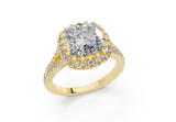 Bluebell Square Cushion Engagement Ring