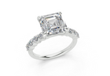 Linora Asscher Diamond Engagement Ring