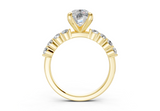 Linora Elongated Cushion Diamond Engagement Ring