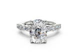 Linora Elongated Cushion Diamond Engagement Ring