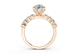 Linora Elongated Cushion Diamond  Engagement Ring