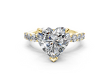 Linora Heart Diamond  Engagement Ring