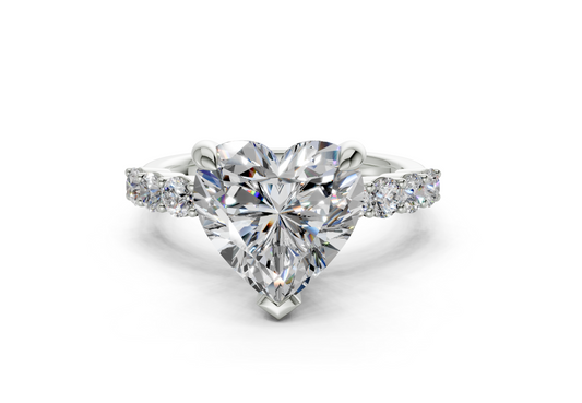 Linora Heart Diamond  Engagement Ring