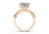 Linora Heart Diamond Engagement Ring