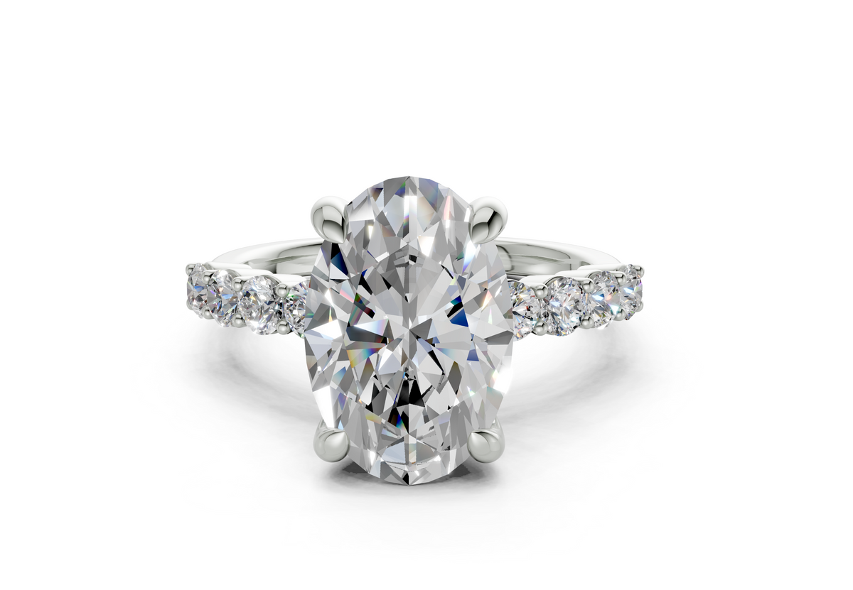 Linora Oval Diamond  Engagement Ring