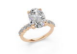 Linora Oval Diamond Engagement Ring