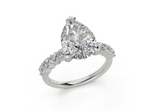 Linora Pear Diamond Engagement Ring