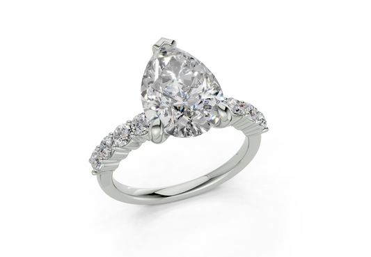 Linora Pear Diamond  Engagement Ring