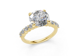 Linora Round Diamond  Engagement Ring