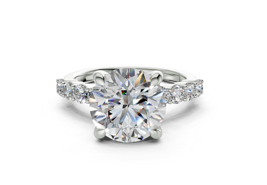 Linora Round Diamond  Engagement Ring