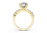 Linora Cushion Square Diamond Engagement Ring