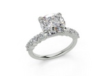 Linora Cushion Square Diamond Engagement Ring