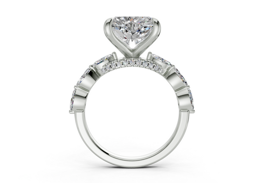 Celina Heart Diamond Engagement Ring