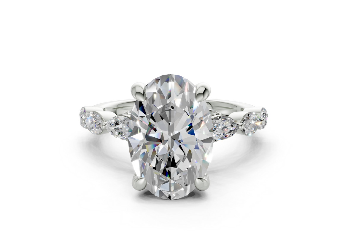 Celina Oval Diamond  Engagement Ring