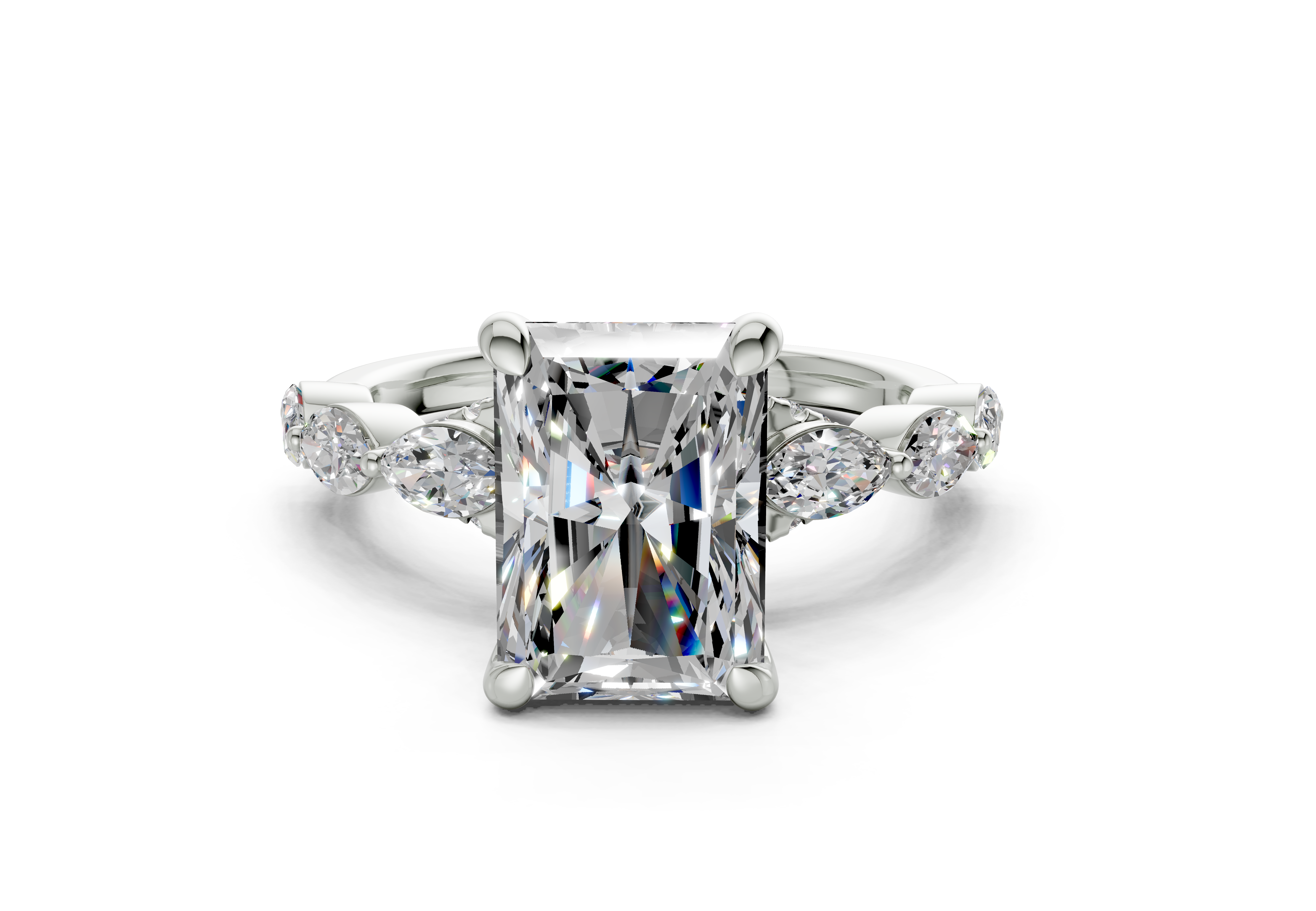 Celina Radiant Diamond Engagement Ring