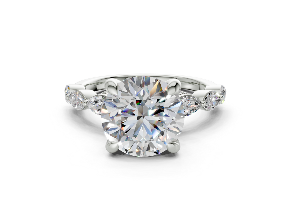 Celina Round Diamond Engagement Ring