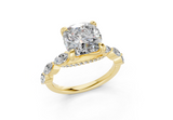 Celina Cushion Square Diamond Engagement Ring