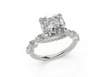 Celina Cushion Square Diamond  Engagement Ring