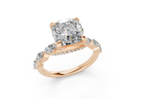 Celina Cushion Square Diamond  Engagement Ring