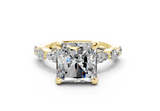 Celina Radiant Square Diamond Engagement Ring