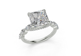 Celina Radiant Square Diamond Engagement Ring