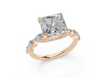 Celina Radiant Square Diamond  Engagement Ring