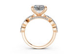 Celina Radiant Square Diamond  Engagement Ring