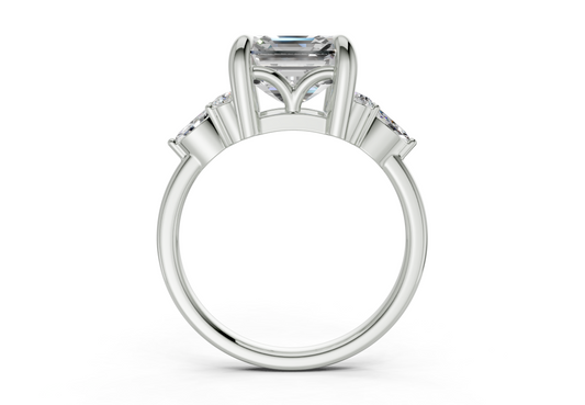 Elowyn Asscher Diamond Engagement Ring