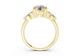 Elowyn Elongated Cushion Diamond Engagement Ring