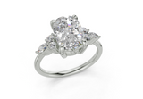 Amadia Elongated Cushion Diamond Engagement Ring