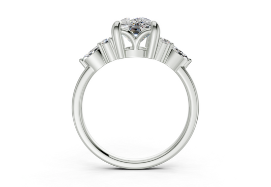 Liora Elongated Cushion Diamond Engagement Ring