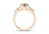 Idris Elongated Cushion Diamond  Engagement Ring