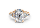 Amadia Elongated Cushion Diamond Engagement Ring