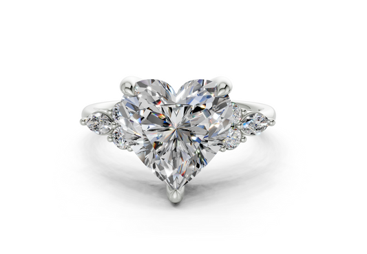 Amadia Heart Diamond Engagement Ring