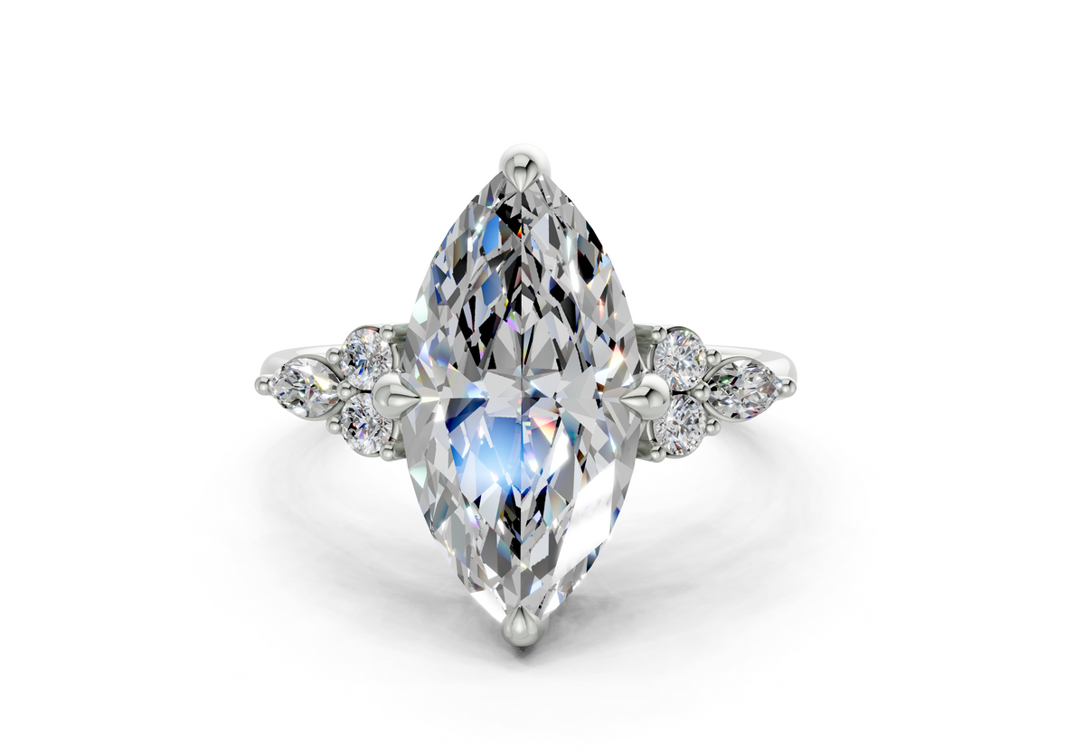 Amadia Marquise Diamond  Engagement Ring