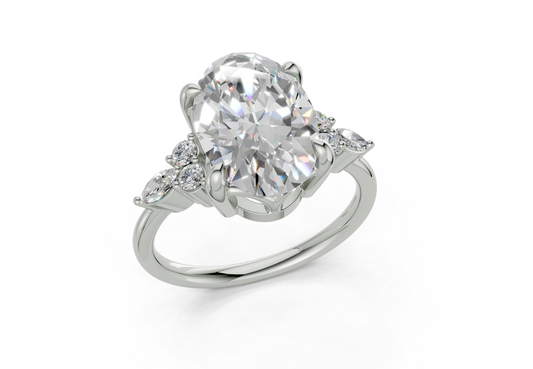 Sarice Oval Diamond  Engagement Ring