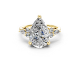 Idris Pear Diamond Engagement Ring