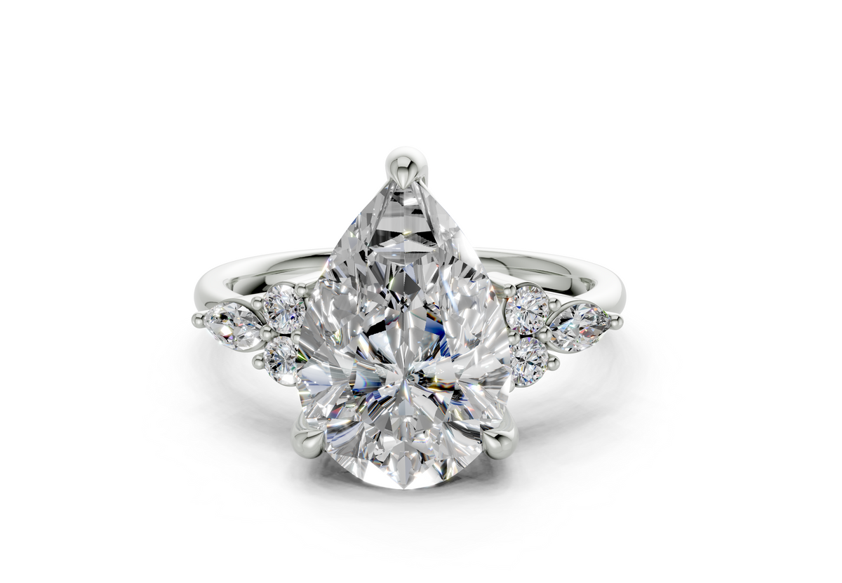 Clarion Pear Diamond  Engagement Ring