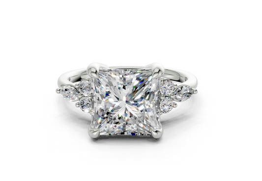 Clarion Princess Diamond  Engagement Ring