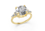 Idris Round Diamond Engagement Ring