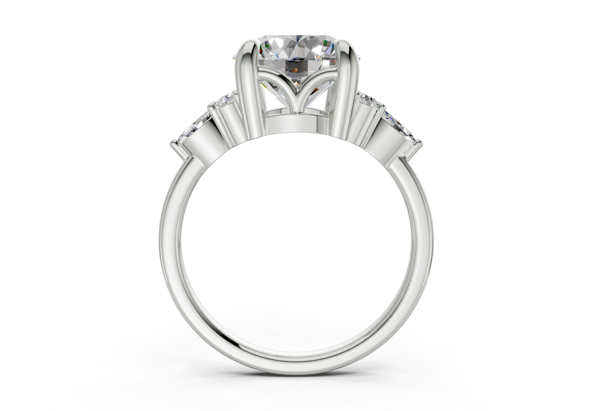 Idris Round Diamond Engagement Ring