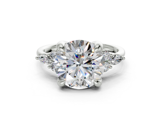 Elowyn Round Diamond  Engagement Ring