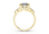 Elowyn Cushion Square Diamond  Engagement Ring