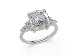 Elowyn Cushion Square Diamond Engagement Ring