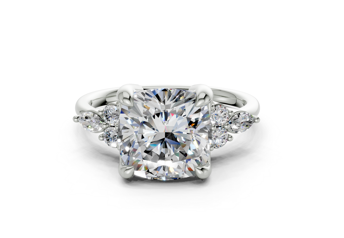 Liora Cushion Square Diamond  Engagement Ring