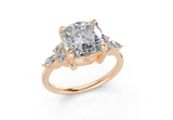 Thalen Cushion Square Diamond  Engagement Ring