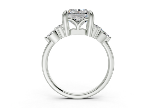 Sarice Radiant Square Diamond Engagement Ring