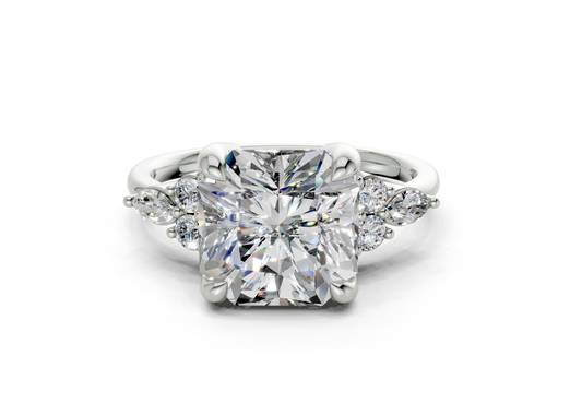 Sarice Radiant Square Diamond Engagement Ring